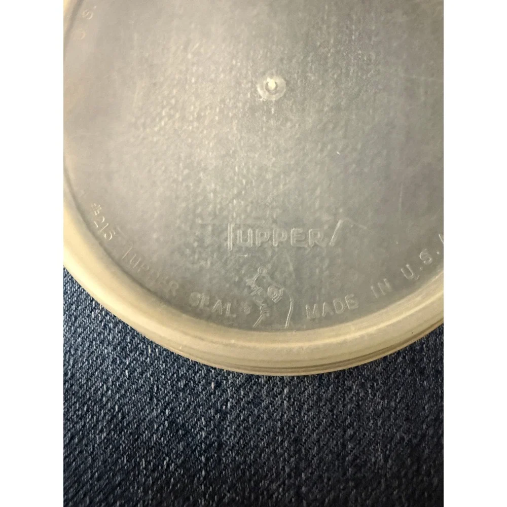 Tupperware Replacement Lid‎ 215 Tupper Seal Round 4.25in Translucent Vintage USA